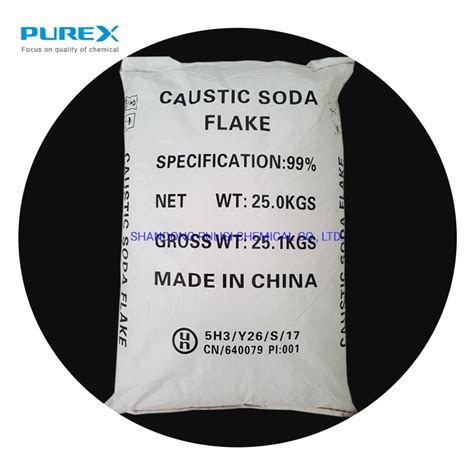 Caustic Soda Flakes Sodium Hydroxide Caustic Soda Pearls Cas No