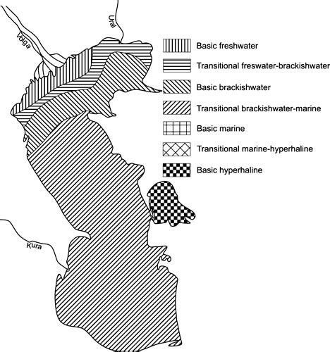 Salinity zones of the Caspian Sea. | Download Scientific Diagram