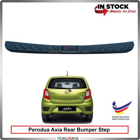 Perodua Axia 2014 2018 Custom Fit Original ABS Car Rear Bumper Step