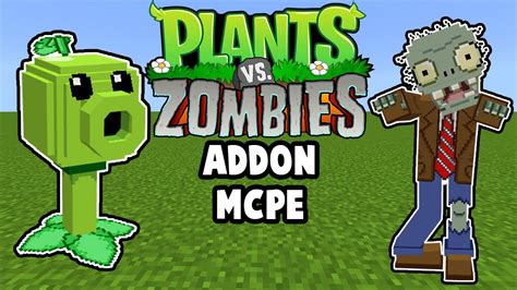 Plants Vs Zombies Addon Minecraft Pe 😨 Serpvz Youtube