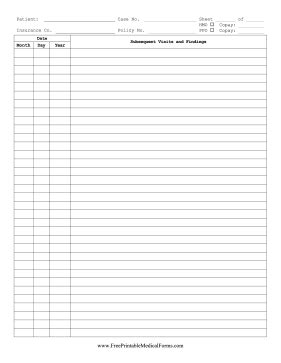 Printable Continuation Exam Full Sheet