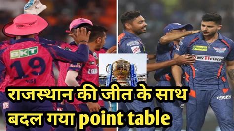 Ipl Today Points Table I Lsg Vs Rr After Match Points Table Ipl