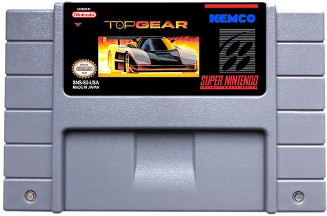 Cartucho De Super Nintendo Top Gear