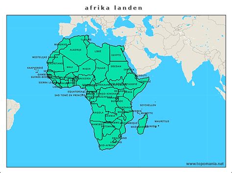 Topografie Afrika Landen Topomania Net