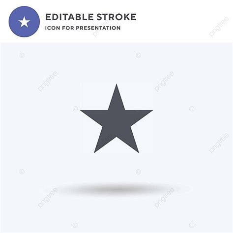 Icono De Estrella Blanca Plana Para La Presentaci N Del Logotipo Objeto