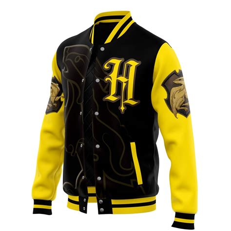 Hogwarts Legacy Hufflepuff V2 Harry Potter Varsity Jacket Anime Ape