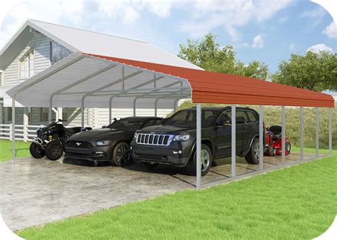 VersaTube 24x20x7 Classic Steel Carport Kit (CM224200070)