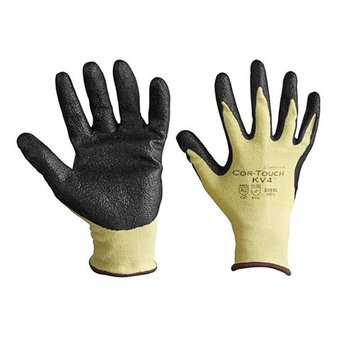 Cordova Cor Touch KV4 Aramid Lycra Cut Resistant Gloves With Black