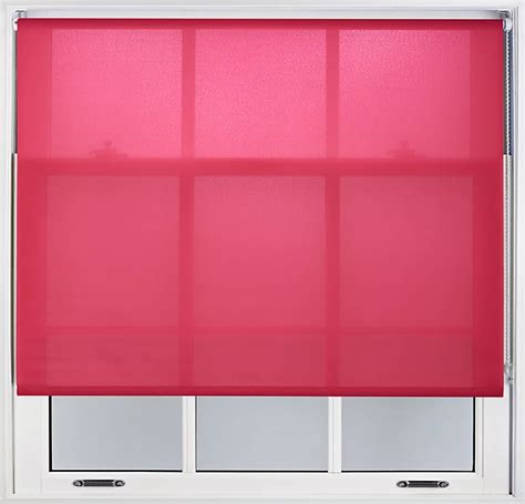 Furnished Daylight Roller Blinds Fuchsia Pink Trimmable Blind For Windows And Doors W 70cm L