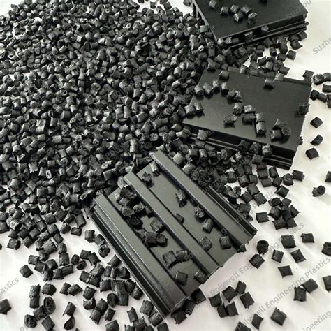 Extrusion Material Glass Fiber Reinforced Black Nylon Pa Plastic