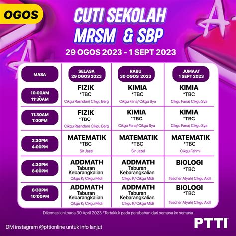 Seminar Asrama Sekolah Mrsm And Sbp Mei And Ogos 2023