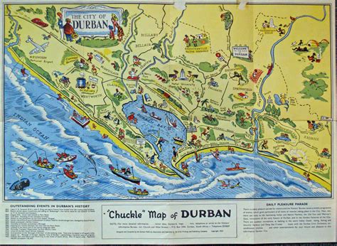 The City of Durban - "Chuckle" Map of Durban - High Ridge Books, Inc.