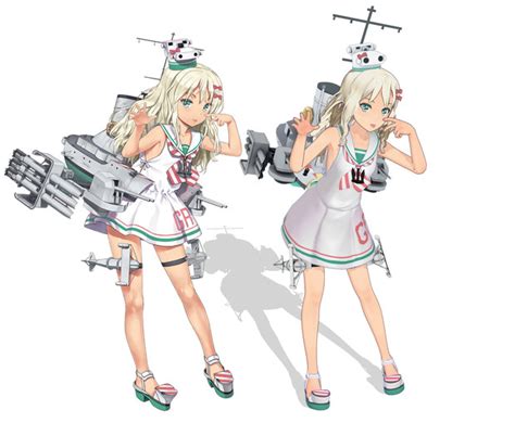 グレカーレ【mmd艦これ改造モデル】比較r1n4mitsuchぽんぷ長式改変 木村天祐 さんのイラスト ニコニコ静画 イラスト