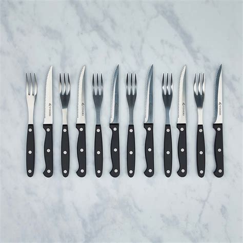 Viners 12 Piece Steak Knife And Fork Set Dunelm