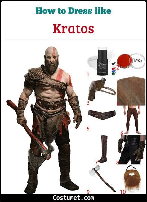 Kratos God Of War Costume For Halloween