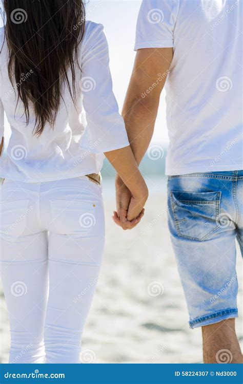 Romantic Couple Holding Hands Stock Image Image Of Women Romantic