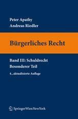 B Rgerliches Recht Iii Schuldrecht Besonderer Teil Springerlink