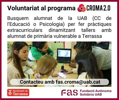 Terrassa Educació on Twitter El programa https t co wBeZf5n6hW de