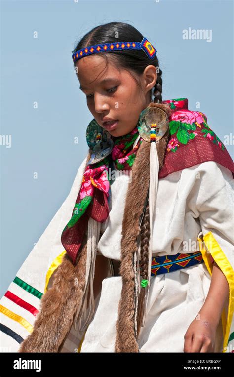 Young Girl Traditional Dancer Pow Wow Blackfoot Crossing Historical