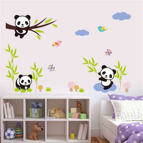 Adesivo De Parede Infantil Panda Baby Elo Produtos Especiais