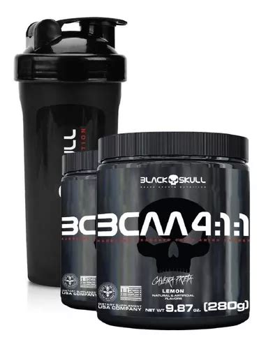 Suplemento En Polvo Black Skull Caveira Preta 2x Bcaa 4 1 1 Caveira