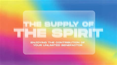 The Supply Of The Spirit I Pastor Bimbo Ijisesan Youtube