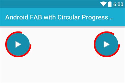 Adding Circular Progress Ring To Android FAB Floating Action Button