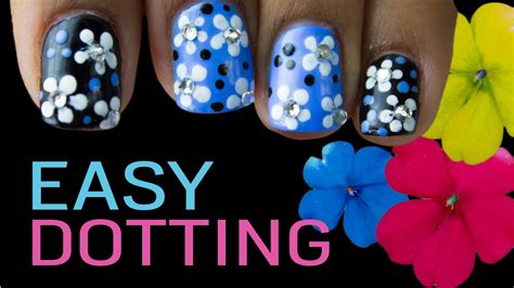 Easy Nail Art Using Your Dotting Tool Youtube