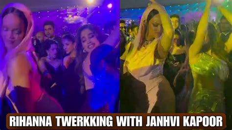 Janhvi Kapoor Dance With Rihanna On Zingaat Song At Lavish Indian Pre Wedding Ceremony Youtube