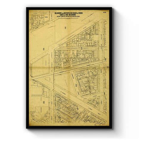 South Melbourne Victoria Australia Vintage Map 41 1895 Vintage Maps