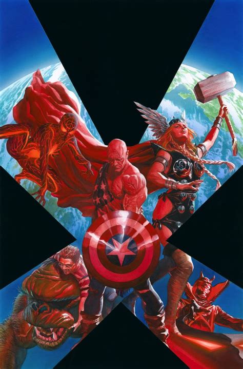 Alex Ross Earth X Omnibus Cover In Sal Abbinanti S ALEX ROSS FALL