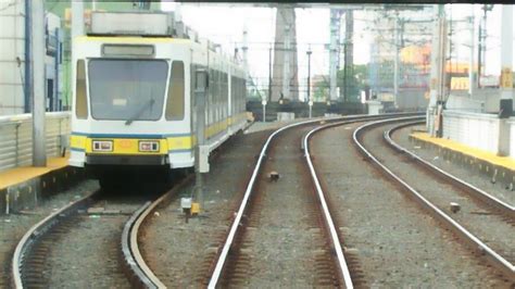 Lrt 1lrmc 1st Generation 1g Train From Side Track Arriving Monumento