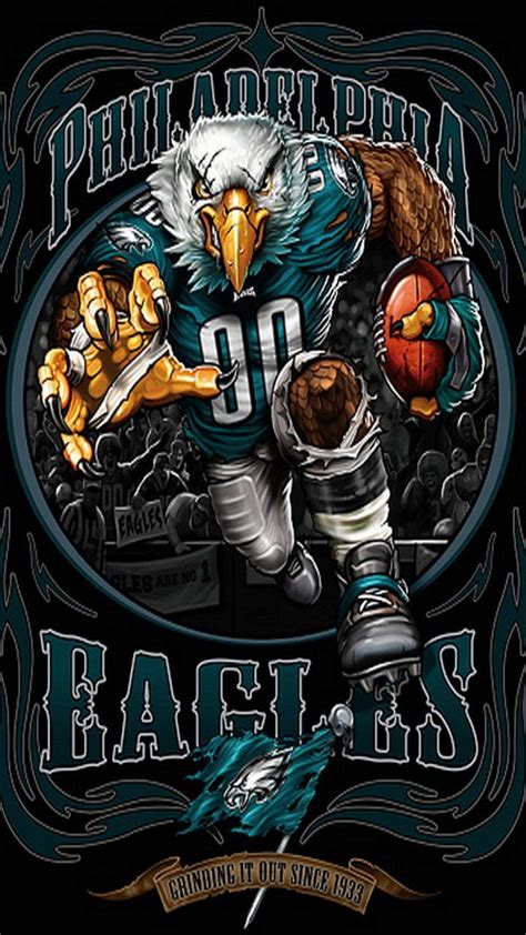 The Philadelphia Eagles Football Team Is Depicted In This T Shirt