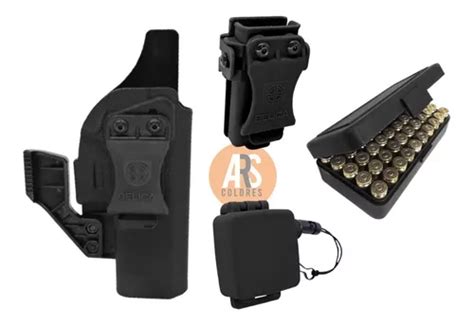 Coldre Velado Glock G17 G19 Acessórios Retangular Preto Frete grátis