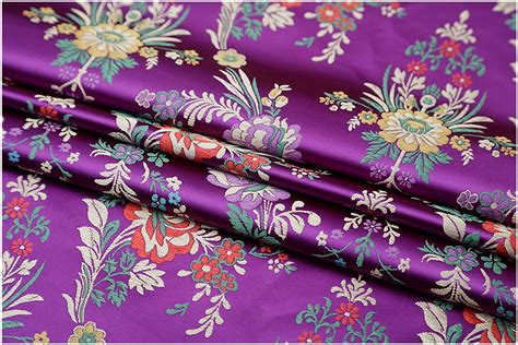 Nakan Silky Begonia Flower Jacquard Brocade Fabric 75cm