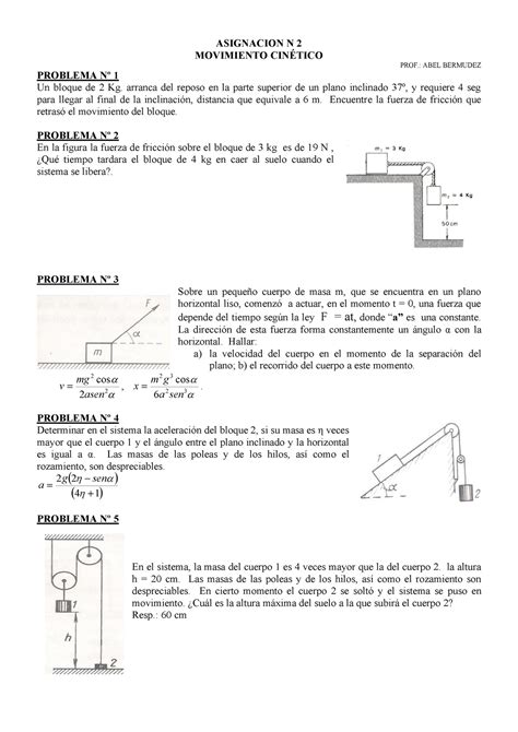 Asignacion Practica De Fisica I Tema Movimiento Cinetico