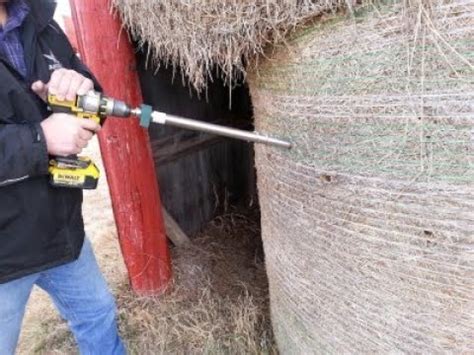 Hay And Silage Bale Sampling Probe Uni Drill Driven Sampler With