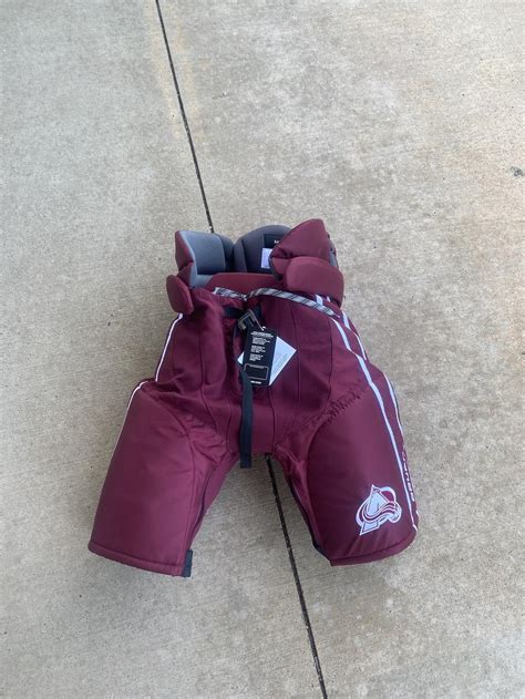 New Senior Bauer Custom Pro Stock Hockey Pants Colorado Avalanche ...