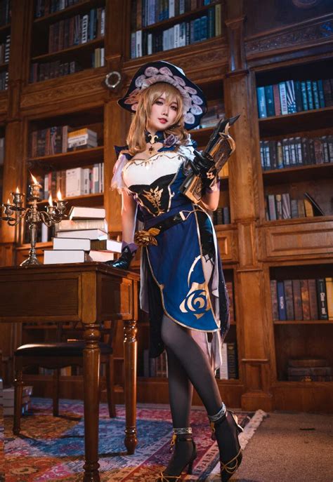 Genshin Impact Cosplay Lisa Minci Dress Lisa Genshin Costume Anime