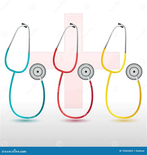 Stethoscopes Stock Illustration Illustration Of Closeup 18362669