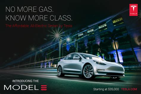 Tesla Model 3 Ad Campaign On Behance