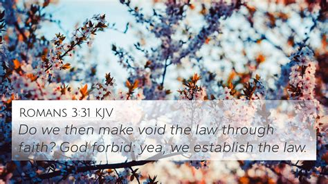 Romans 3:31 KJV 4K Wallpaper - Do we then make void the law through