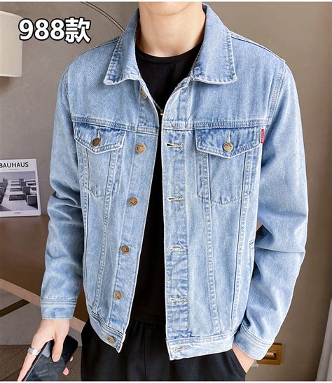 Spring And Autumn Black Denim Jacket Male Korean Version Spring Men S