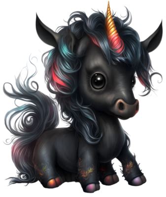 Unicornio Bebe PNG Para Descargar Gratis