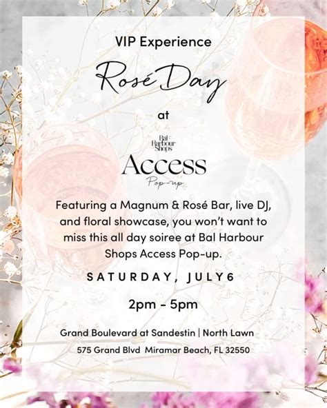 Ros Day Event Bal Harbour Shops Access Pop Up