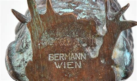 Fritz Bermann Wien Mad Rfi Ka B Csi Bronz Figura Xix Sz Jelzett M