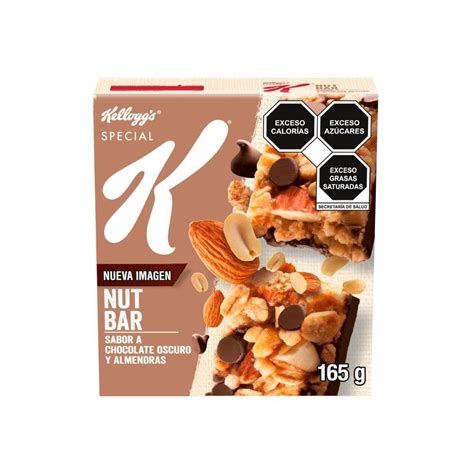 Barra De Cacahuate Kellogg S Special K Sabor Chocolate Oscuro Y