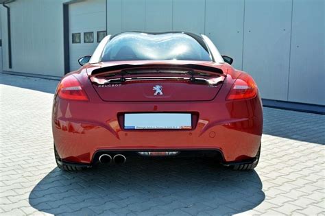 Heck Ansatz Flaps Diffusor F R Peugeot Rcz Schwarz Hochglanz