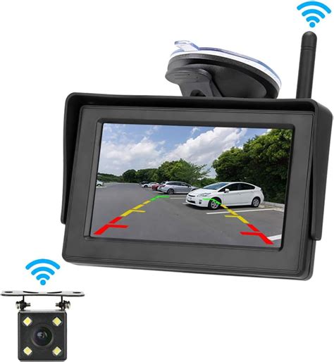 Car Wireless Reversing Camera Monitor Kit 4 3 LCD Backup Camera IP68