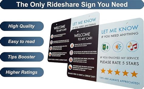Nivrana Rideshare Car Sign 2 Pack — Better Customer
